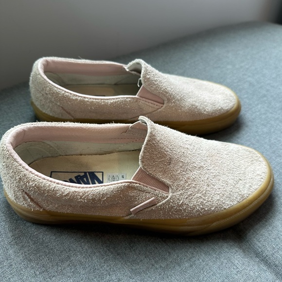 Vans Slip-ons Suede Pale Pink Wmn 7/ Men 5.5 - Picture 4 of 8